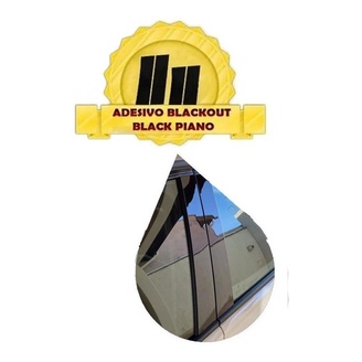 Adesivo Blackout Coluna Porta Black Piano Nissan March