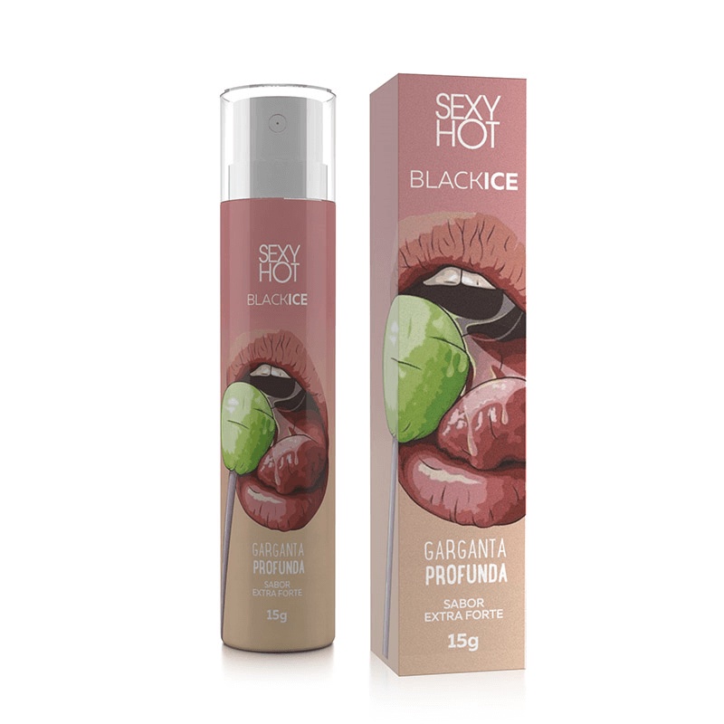 Gel Comestível Eletrizante e Refrescante - Black Ice Garganta Profunda - 15 gramas em Oferta na Shopee