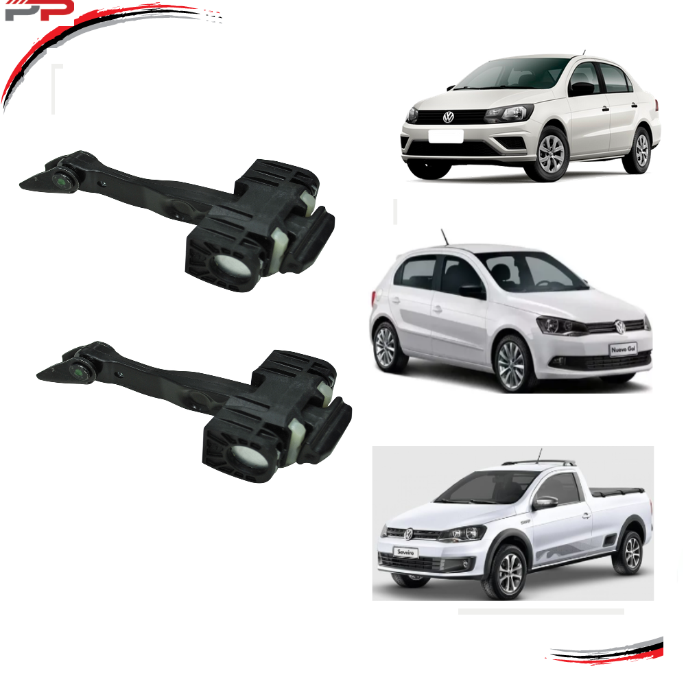 Par Limitador Porta Dianteira Direita E Esquerda Gol Saveiro G5 G6 G7 em Oferta na Shopee