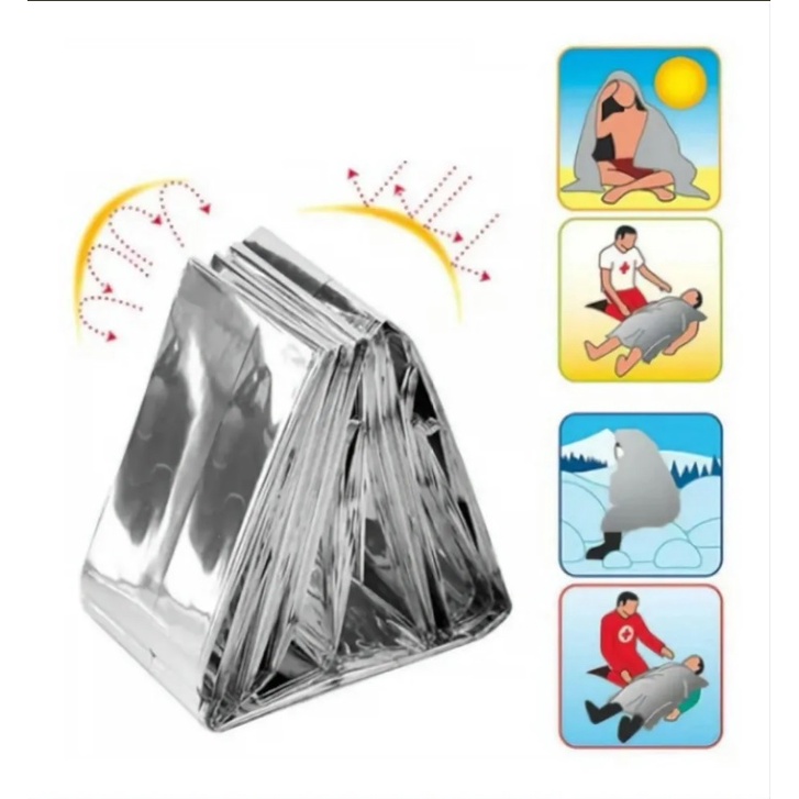 Cobertor manta térmica/termica Aluminizada Isolante Resgate, emergência, Camping, kit sobrevivência