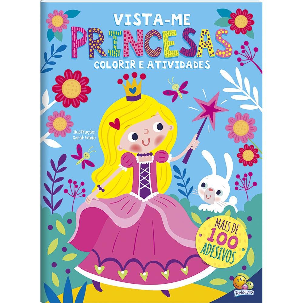 Livro Vista-Me - Princesas Com Adesivos