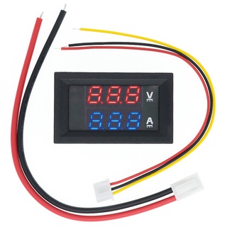 DC 0-100 V 10A Digital Voltímetro Amperímetro Dual Display Voltage Detector Painel Medidor De Corrente Amp Volt 0.28 " Azul Vermelho