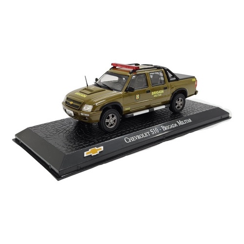 Miniatura Chevrolet S10 Brigada Militar Metal 1:43