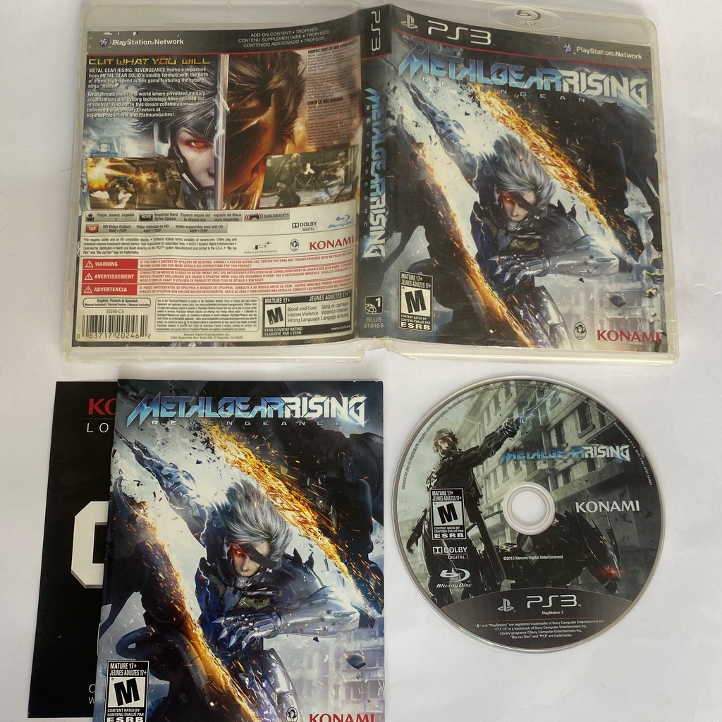 Jogo para PS3 Metal Gear Rising Revengeance Original Mídia Física