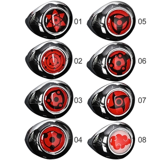 Anel De Anime Naruto Akatsuki Uchiha Sasuke Itachi Sharingan Cosplay Anéis Para Mulheres Homens Podem Ajustável