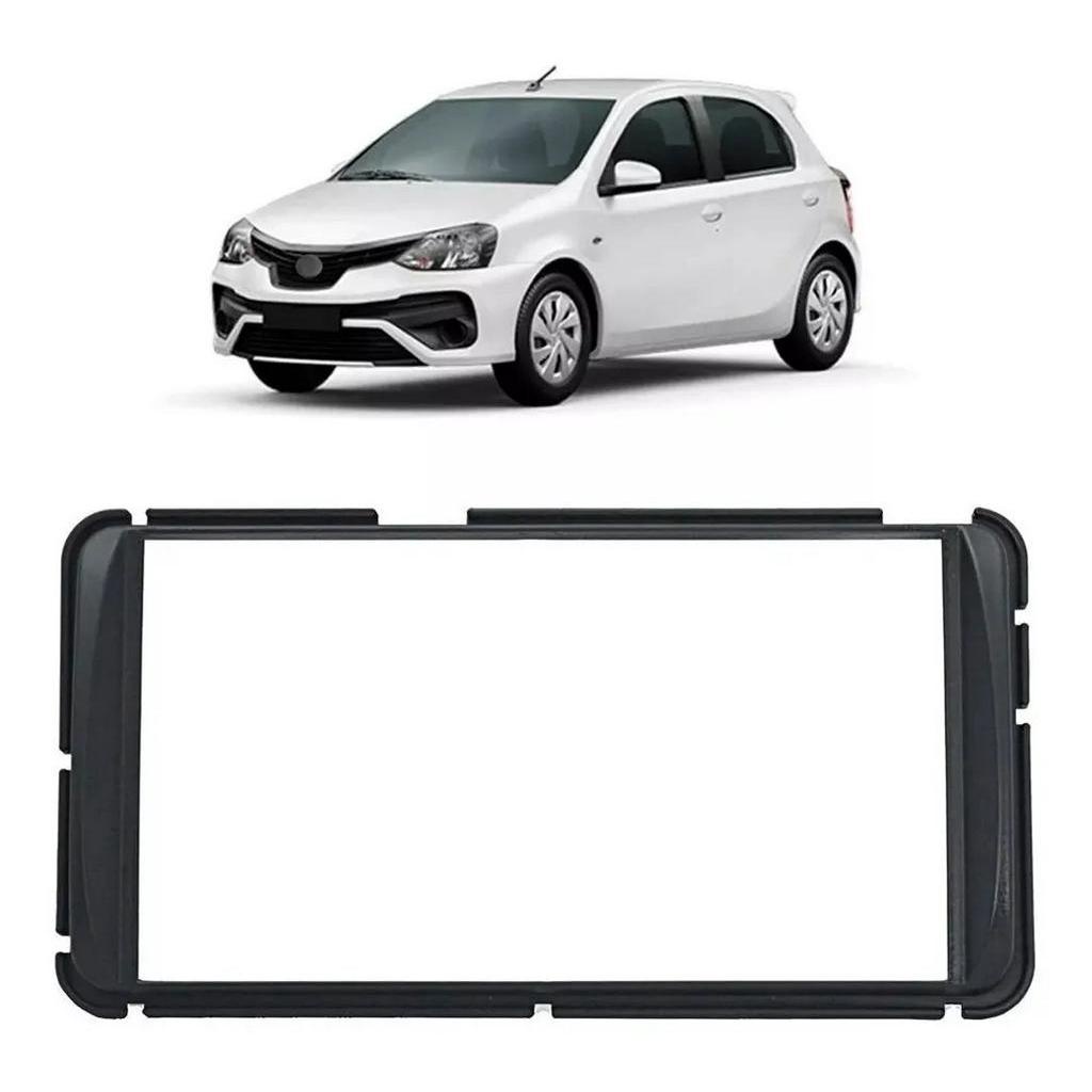 Moldura Dvd 2 Din Etios 2015 2016 2017 2018 Black Piano em Oferta na Shopee