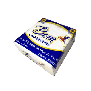 Guardanapo Papel de Folha Simples com 10 pacotes 50 folhas cada