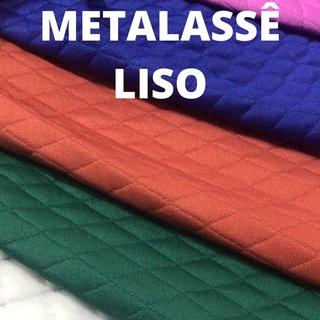 Malha Metalassê com Lycra Lisa 1m x 1,50 96% poliéster 4% elastano