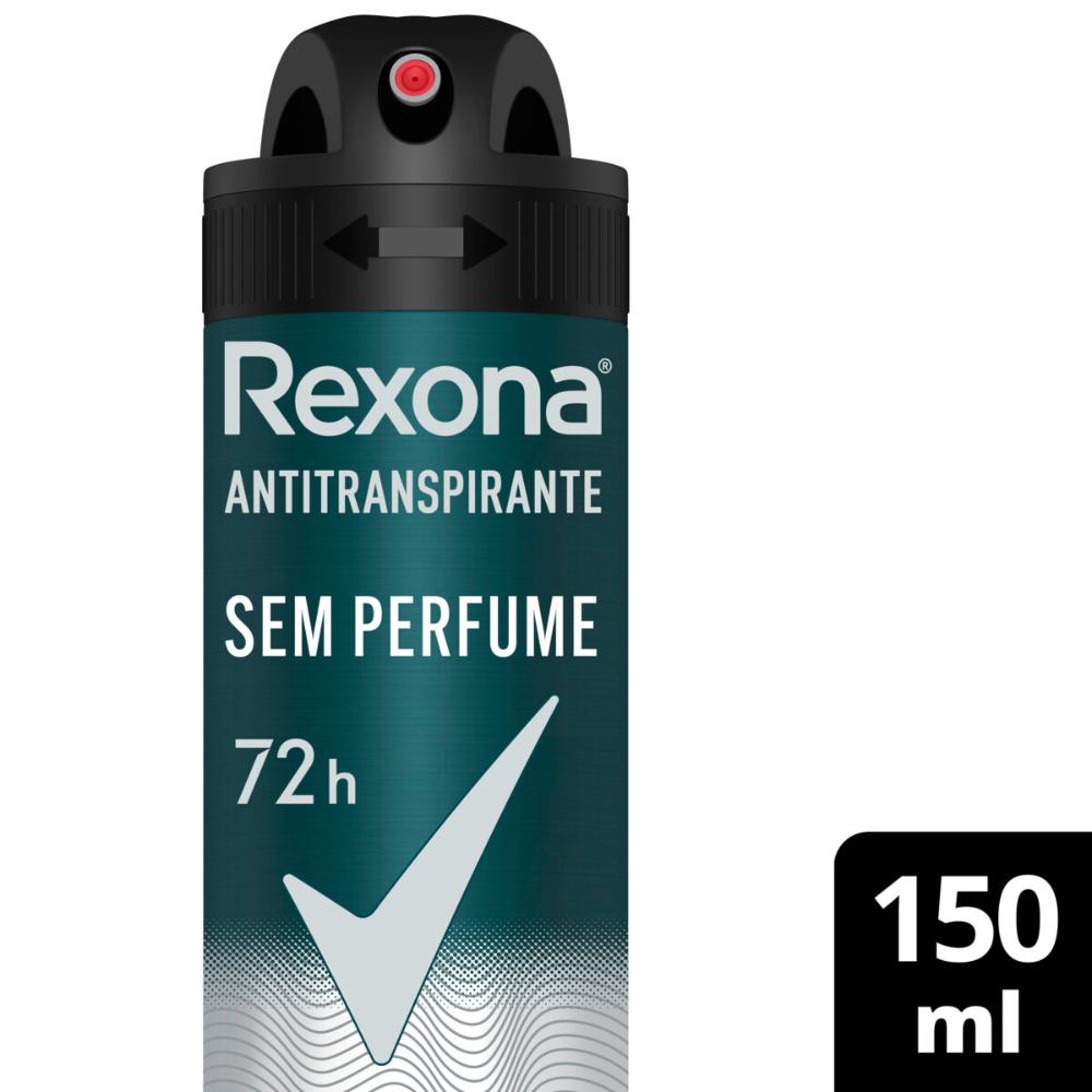 Desodorante Antitranspirante Rexona Men  Sem Perfume 150ml em Oferta na Shopee