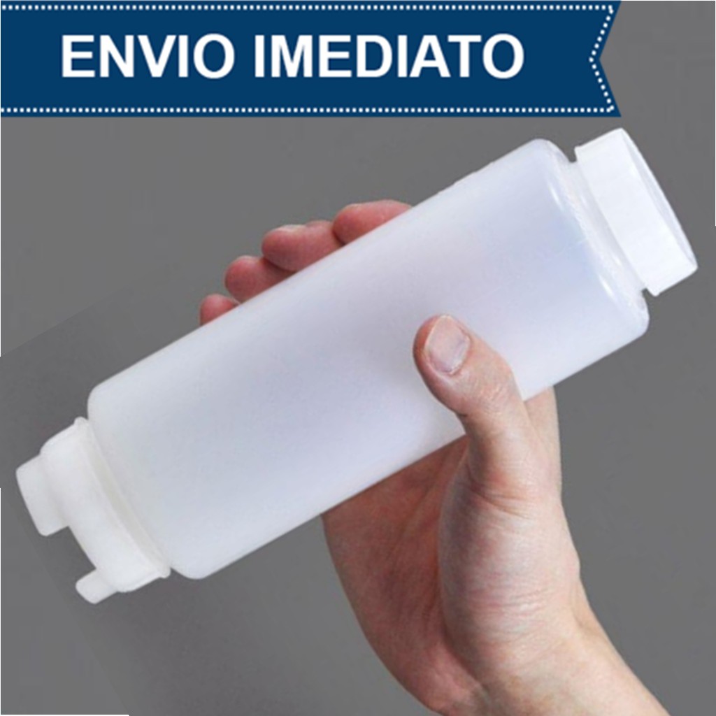 BISNAGA INVERTIDA Grande 720ml Para Molho Para Cozinha Food Truck Hamburgueria Ketchup Maionese