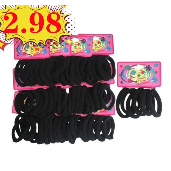 KiT 72 El ástico Rabico Para Cabelo Tipo Meia Pacote - 1 PACOTE DE XUXINHA BARATO em Oferta na Shopee