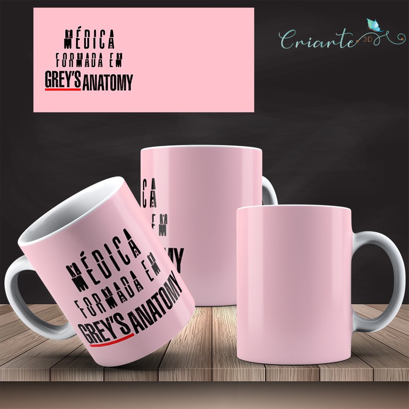 Caneca Porcelana Coleção Grey's Anatomy #20