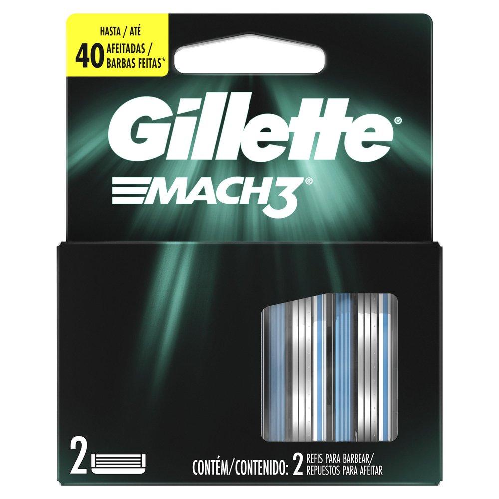 Carga Para Lâmina De Barbear Gillette Mach3 - 2 unidades em Oferta na Shopee