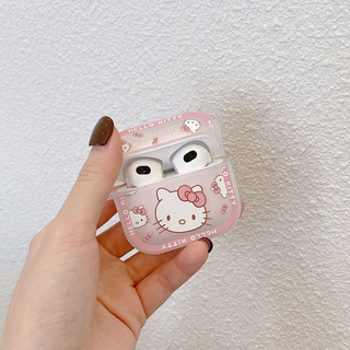 Capa Protetora Para Fone De Ouvido Fofa Hello Kitty Apple airpods3 Geração 1/2 Com Desenho/Namorada