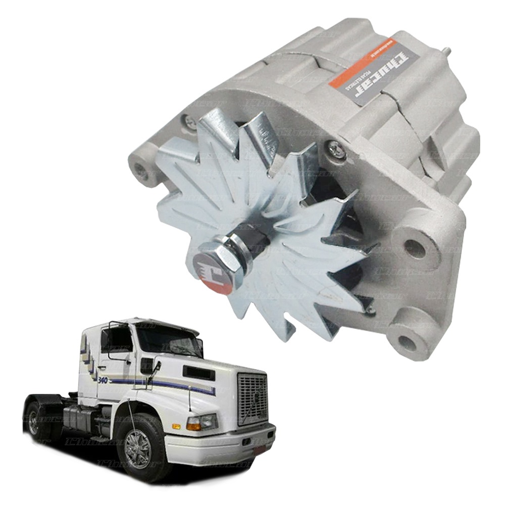 ALTERNADOR VOLVO B10/B12/B58/N10/N12  28V 45A (SEM POLIA)