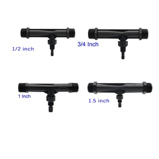 1 Pc 1 / 2, 3 / 4, 1, 1.5 Polegada Rosca Venturi Fertilizador Injector Dispositivo De Irrigação