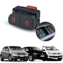 Botão Interruptor Trava E Destrava p/ Carro Gol Saveiro Voyage G5 G6 - Estoque Real
