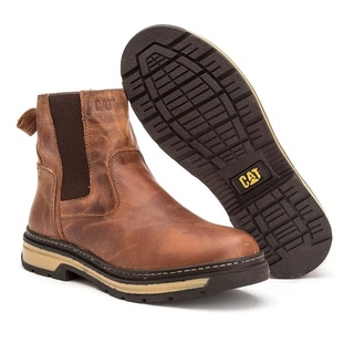 Bota Botina Caterpillar Masculina Farmer Em Couro Leg Timo Shopee Brasil