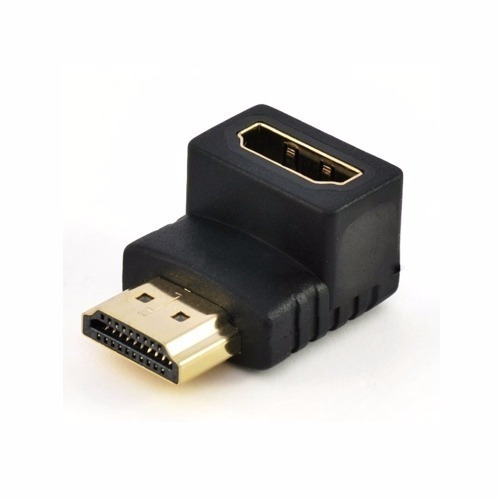 2 Adaptador Hdmi 90 Graus Em L Macho Xfêmea 1.4 P/ Tv Parede