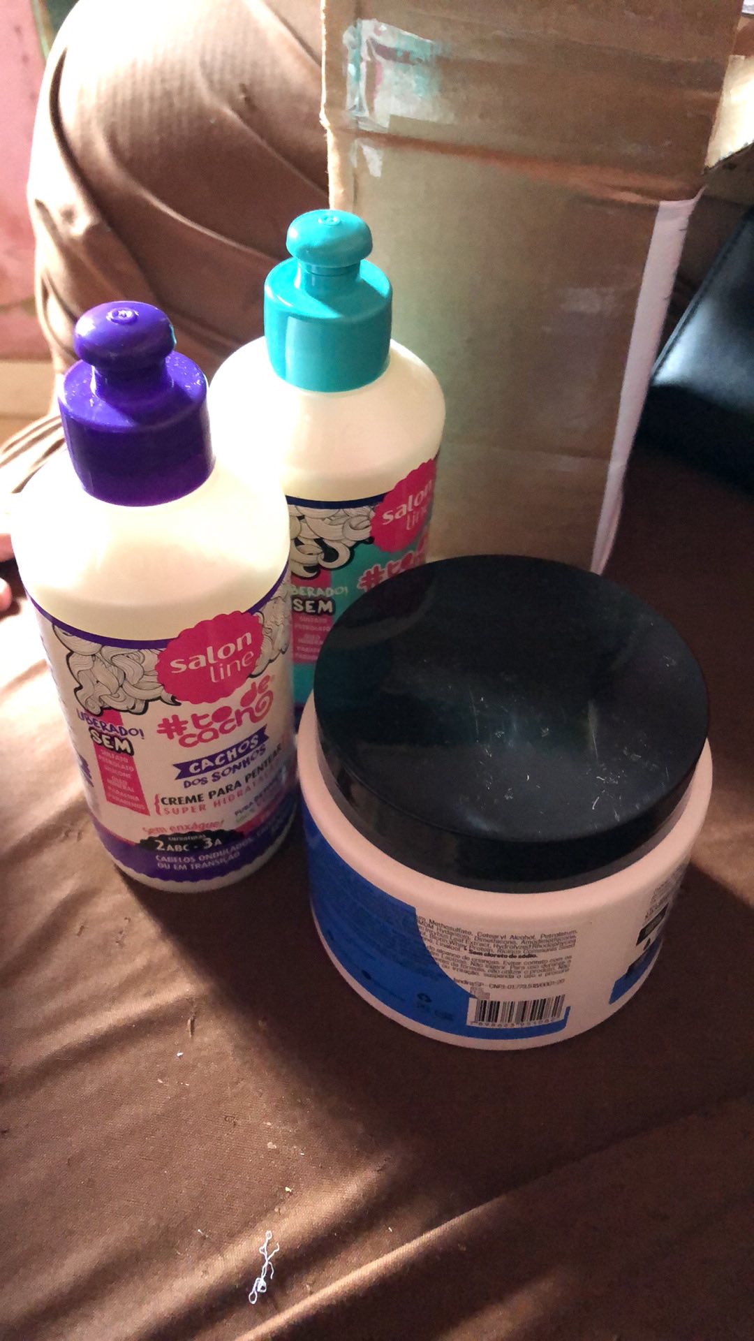 Creme Para Pentear Salon Line To De Cacho Cachos Dos Sonhos 300ml Shopee Brasil