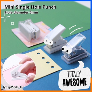 mini Furador De Furo /Perfurador Único Para Fichário, Perfurador Portátil Único Furo Redondo Diâmetro 0,24 "(6Mm) Para Fichário Diy em Oferta na Shopee