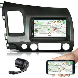Central Multimídia Mp5 Honda Civic 2007 2008 2009 2010 2011 2 Din + Câmera Ré