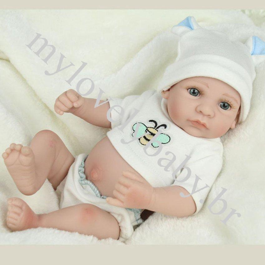 Boneca Bebe Reborn Realista De Vinil Lavavel Macia Com 28cm Boneca Recem Nascida Menina Menino Shopee Brasil