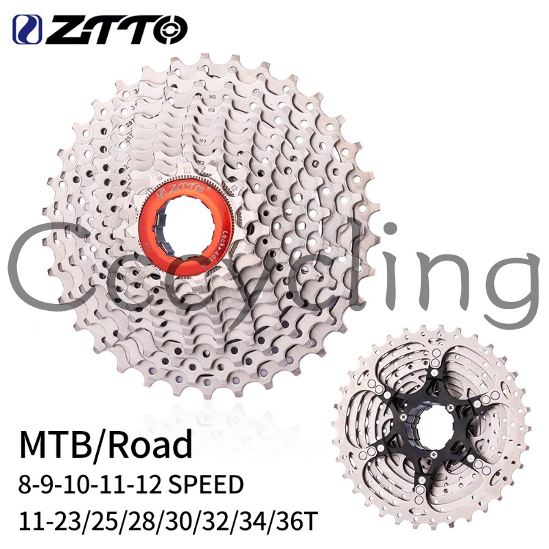 ZTTO Cassete Mountain Bike Bicicleta De Estrada 11-23/25/28/32/34/11/12 Velocidade HG cassete 11v 10V 12V K7