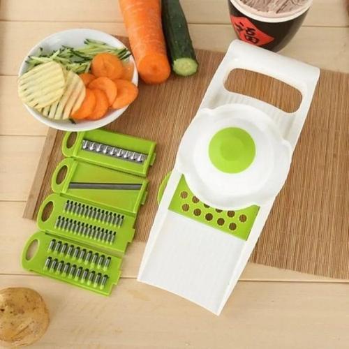 Ralador Multiuso 5 funções em 1 aparelho com 5 lâminas - Clink