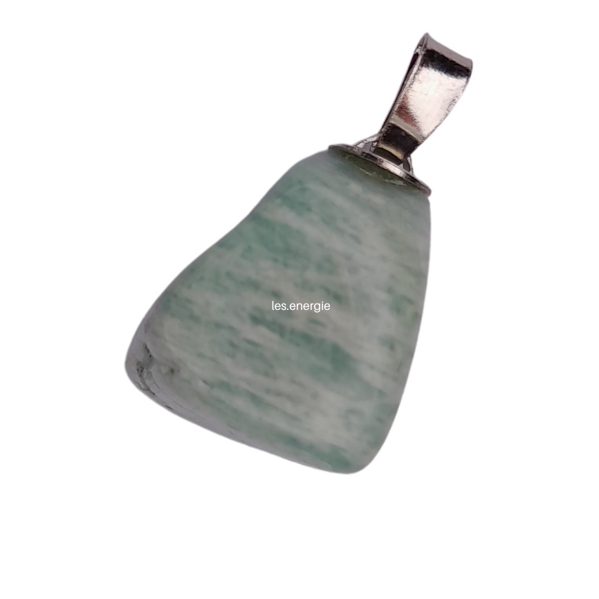 Pingente Amazonita Pedra Natural Rolada Cristal em Oferta na Shopee