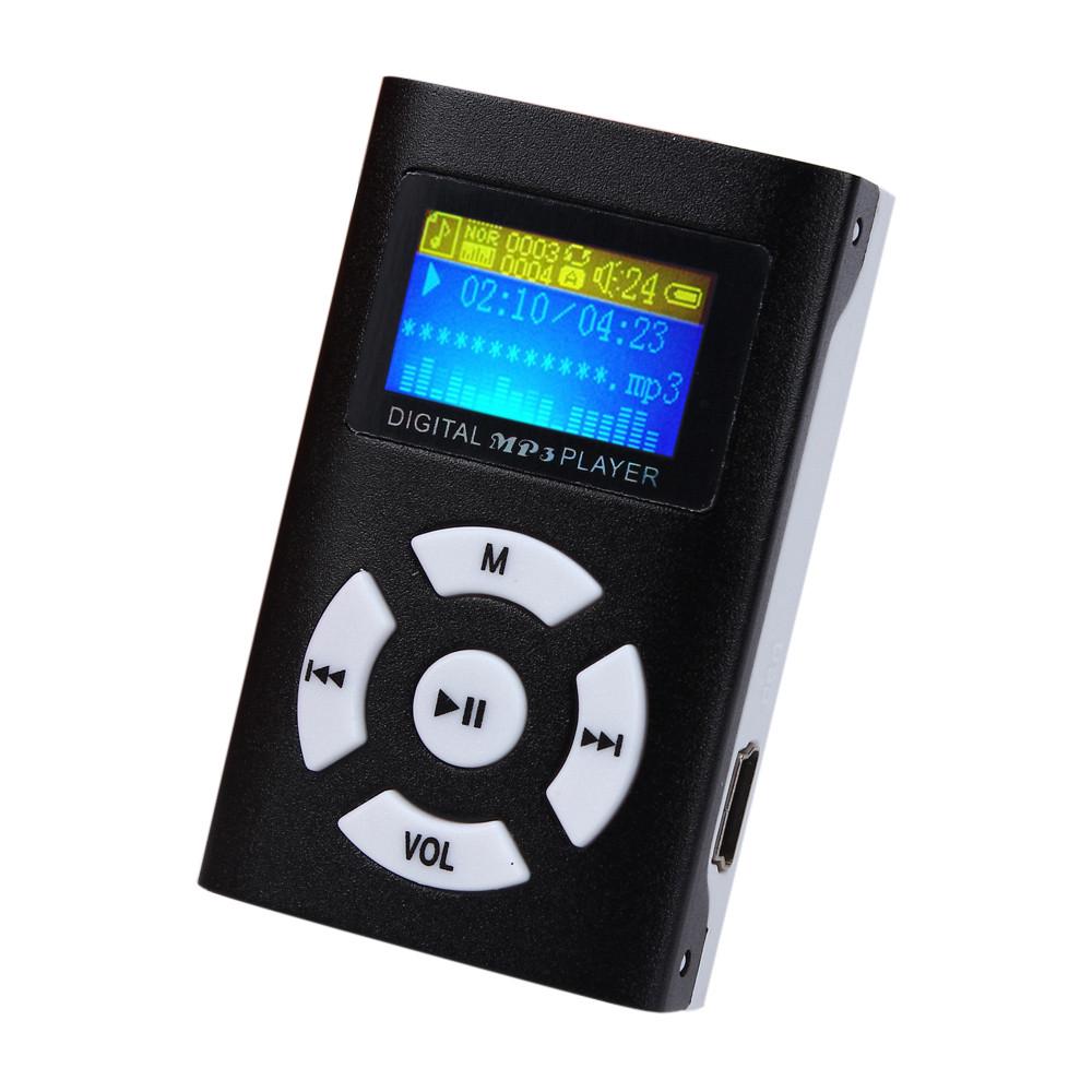 Mini MP3 Music Player USB Hifi Tela LCD Suporta Micro SD 32GB/Cartão TF