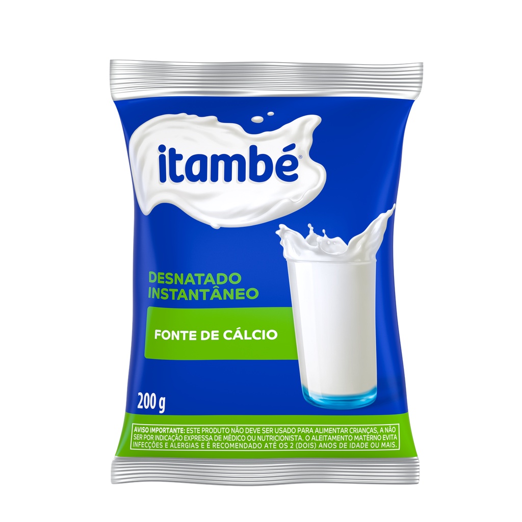 leite em pó itambé desnatado 200g