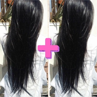 kit de 2 Cabelo Bio Vegetal Orgânico Na Tela Tic Tac liso
