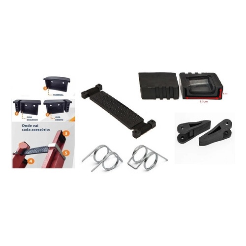 Sapata 2 Mola D  +4 Guia +2 Terminal+2 Linguetas D + 1 Cinta