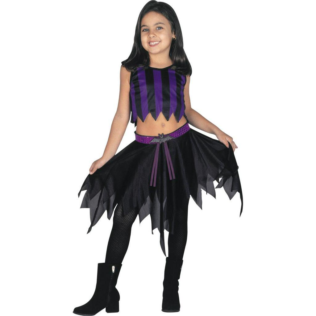 Fantasia Conjunto Vampira Infantil | Shopee Brasil