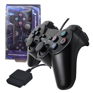 Controle para PS2 analógico Com Fio - Pronta Entrega - Envio Imediato