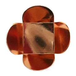 Forminha para Doces 4 Pétalas Bronze - 50 unidades - Assk - Rizzo Embalagens