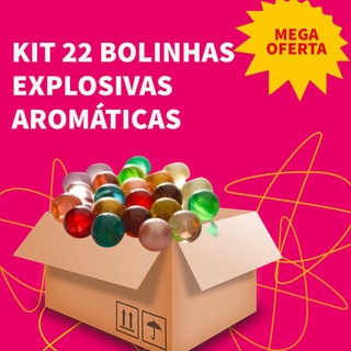 Kit com 22 Bolinhas Explosivas Aromáticas Sex Shop Atacado