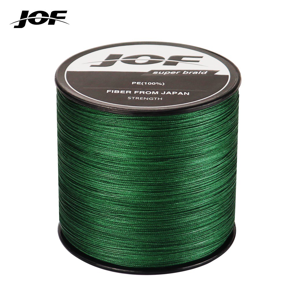 Jof Braid 4 300m 500m 1000m Original Cor Verde 4 Trançado Linha De Pesca Monofilamento Linha De Pesca 8 @ - @ 80lb Made In China