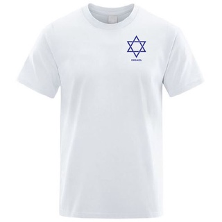 Camisa Gola Redonda 100% algodão estrela Israel Uniforme Passeio