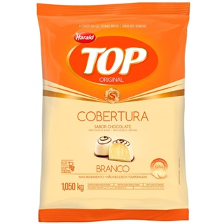 Cobertura Fracionada Top Chocolate Branco Gotas 1,01kg Harald em Oferta na Shopee