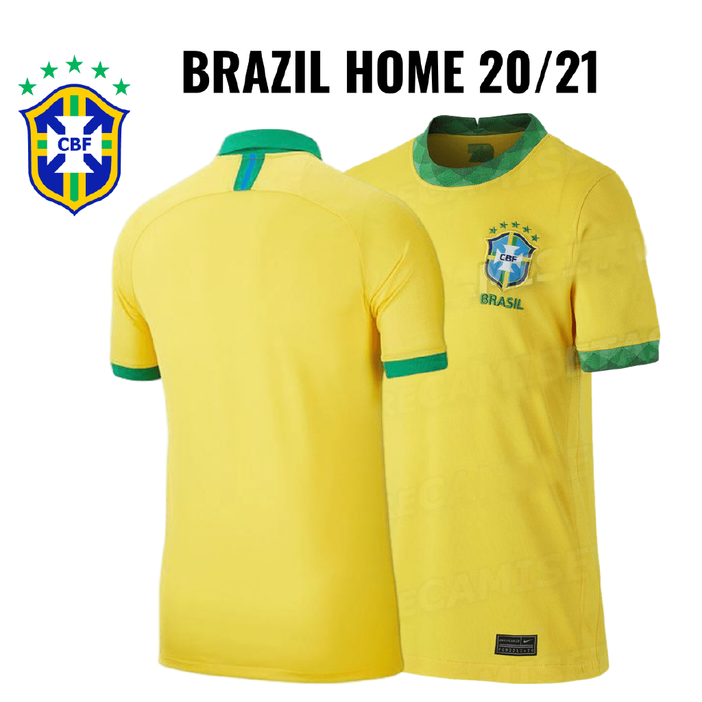 Camiseta De Futebol Brasil Casa 20 21 I Tamanho S Xxl Camisa De Futebol 100 Poliester Shopee Brasil