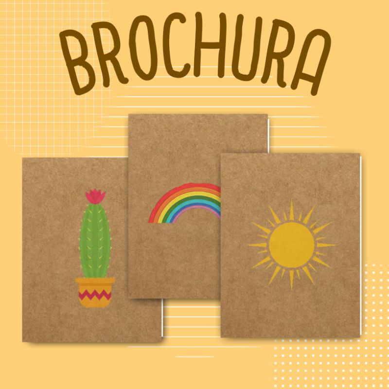 Kit 3 Cadernos Brochuras A5 15x20cm - Caderno para anotação - Caderninho - Livreto
