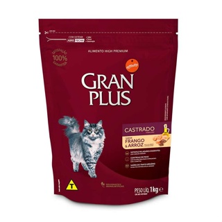 Ração Granplus Gatos Adultos Castrados Frango E Arroz 1Kg em Oferta na Shopee