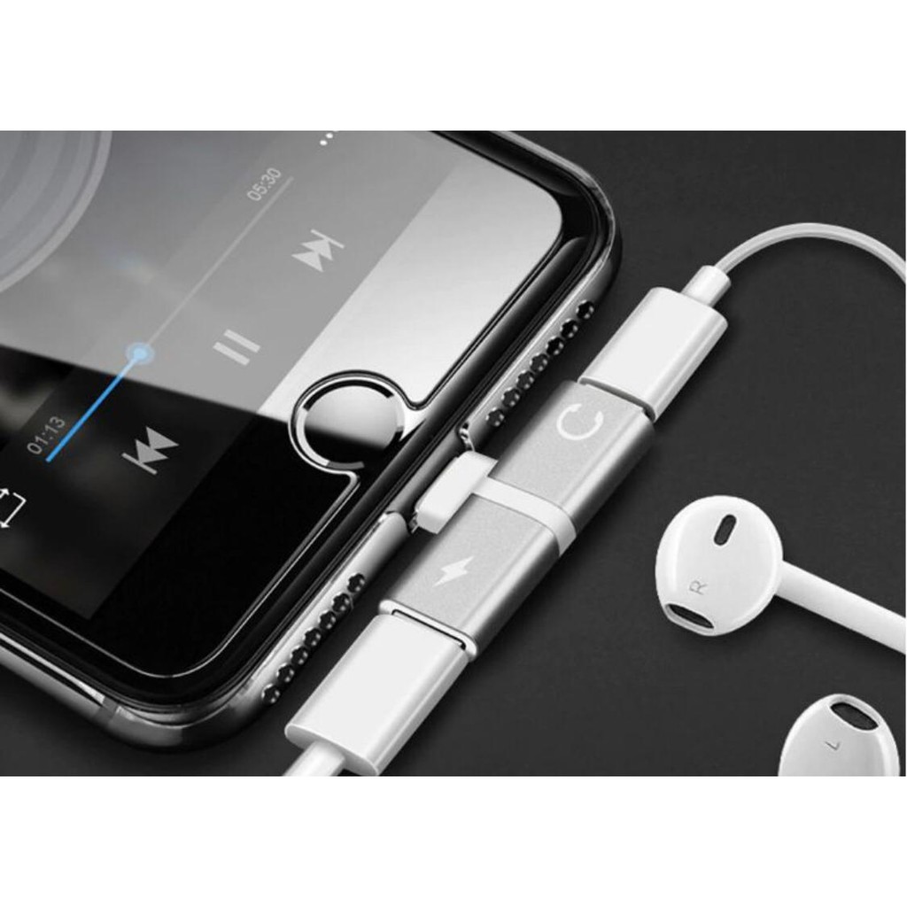 Adaptador Lightning Para Fone de Ouvido e Carregador