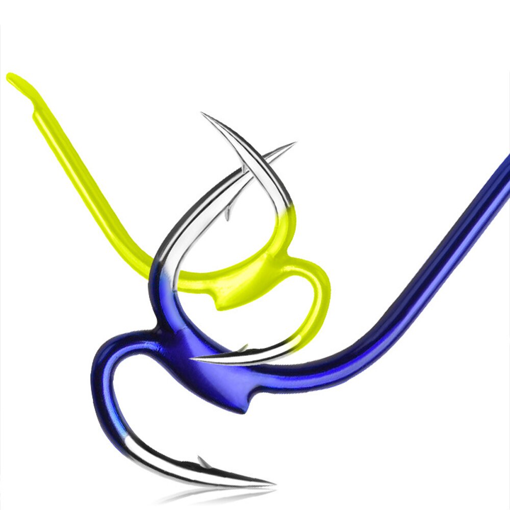 10Pcs Gancho De Pesca Automático Super Afiado De Segunda Geração Anzóis Duplos Farpados No Mar Peixes