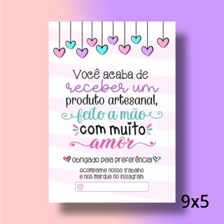 120 unids. Cartão de Agradecimento ao Cliente em Oferta na Shopee
