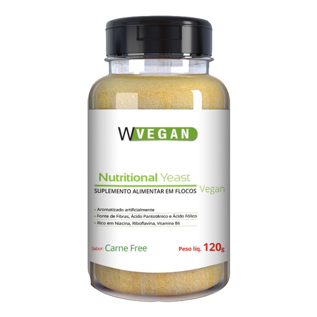 Nutritional Yeast Flocos Sabor Carne Free 120g WVegan