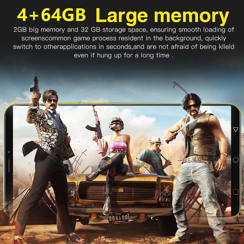 Celular M4 Pro 5.5Polegada Smartphone 4+64GB Celulares Face ID Android Telefone Dual SIM Celulares