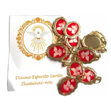 Medalhinha Medalha Divino Espírito Santo Pct 12